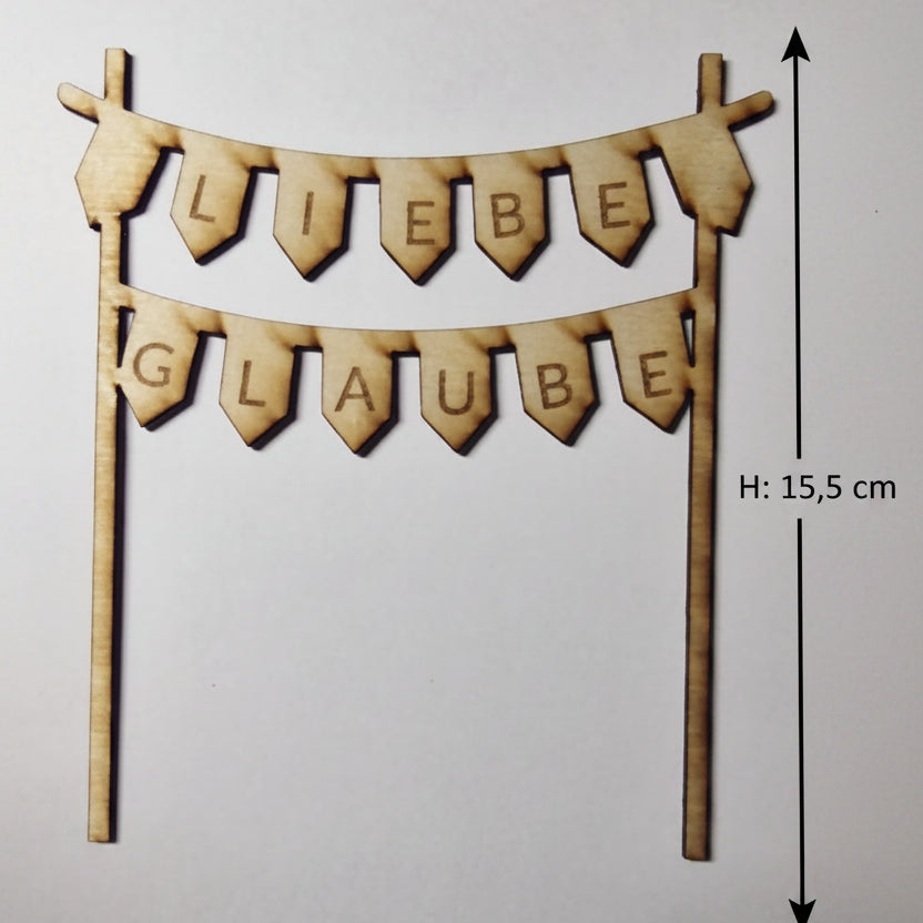 Kirchliche Dekoration aus Holz für Dekoteller und kreative christliche Geschenkideen