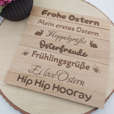 Klötzchenhalter Hase mit Schleife Gießform aus Silikon für Osterdeko, Geschenkdeko und DIY Deko