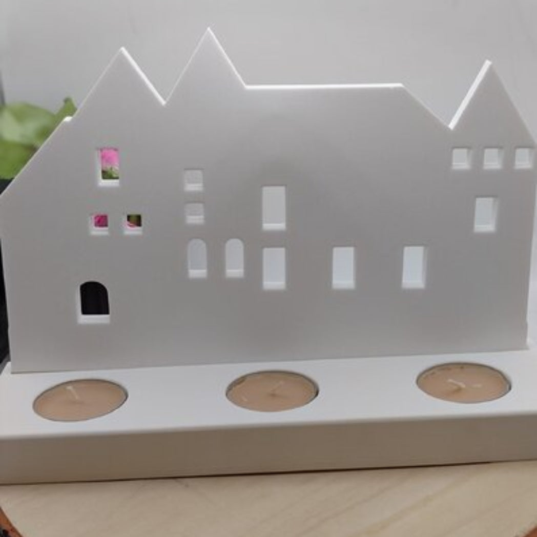 Gegossene Krefeld Burg Linn aus Raysin mit Silikonform Gießform als kreative DIY Stadt Deko und Geschenkidee für Krefeld und Burg Linn Fans