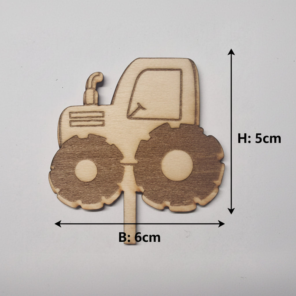 Lasercut Fahrzeuge aus 2 mm Holz für Bastelprojekte, Geburtstagsteller, Dekoteller und kreative Dekoideen.