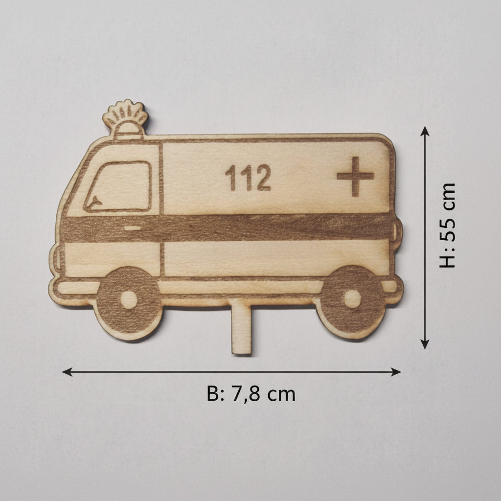 Verschiedene Fahrzeugmotive aus 2 mm Holz als Lasercut Zubehör für Dekoteller und kreative Dekoideen.
