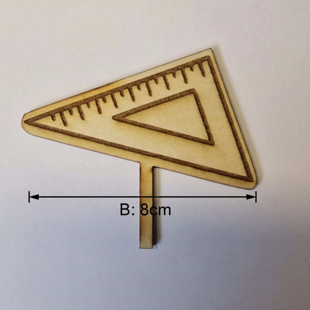 Lasercut Schule aus Holz als Zubehör für Dekoteller, Geburtstagsteller und kreative Schulanfangsdeko