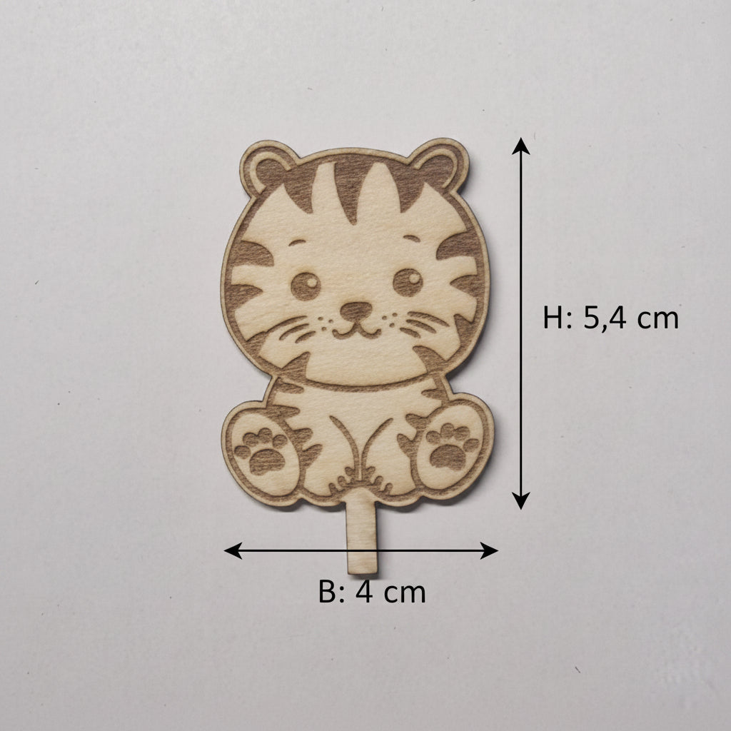 Verschiedene Tiermotive aus 2 mm Holz als Lasercut Zubehör für Dekoteller und kreative Dekoideen.