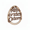 Laserschnitt Mein erstes Ostern als Holzdeko Ei aus 3 mm Holz für liebevolle Osterdeko und Geschenkdeko