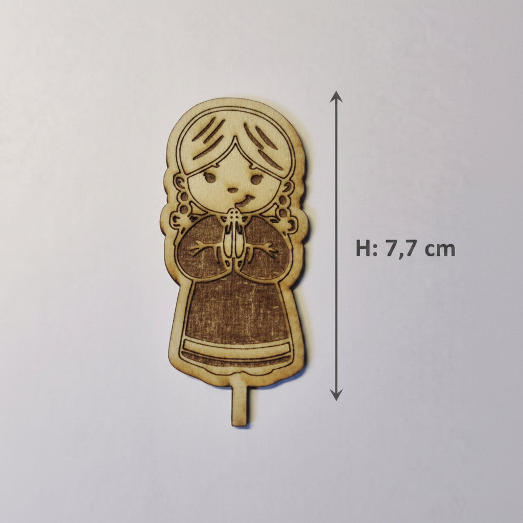 Laserschnitt religiöse Motive aus 2 mm Holz für Dekoteller und Geburtstagsteller – dekorative Holzelemente für Kommunion, Konfirmation und Taufe