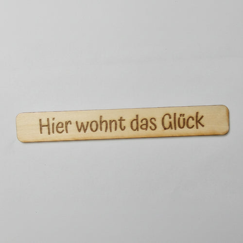 Laserschnitt Sprüche aus 2 mm Holz für Einschieber und Einstecker Halterungen – dekorative Holzschriftzüge für kreative DIY Dekoration