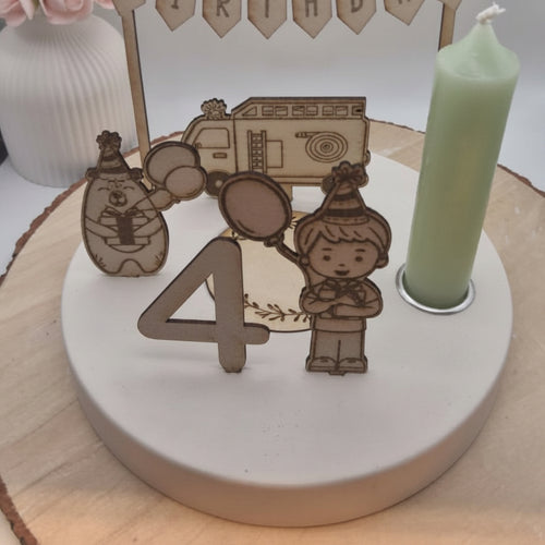 Laserschnitt Tiere aus 2 mm Holz im 15er Set für Geburtstagsteller, Dekoteller und kreative DIY Deko.