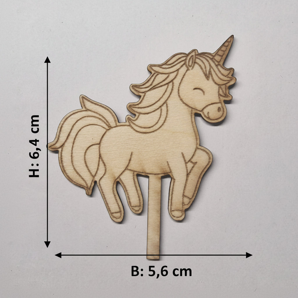 Detailaufnahme von Laserschnitt Tieren aus 2 mm Naturholz für kreative Dekorationen und Bastelarbeiten.