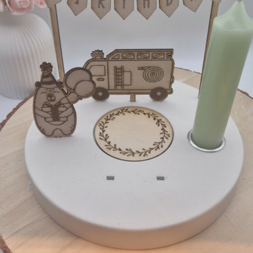 Laserschnitt Verschiedenes aus 2 mm Holz im 21er Set für Geburtstagsteller, Dekoteller und kreative DIY Deko.