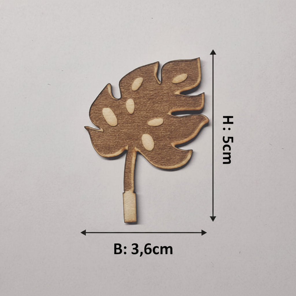 Gesamtansicht des Laserschnitt Verschiedenes Holzdeko Sortiments aus 2 mm Holz für Geburtstagsteller und Dekoteller.