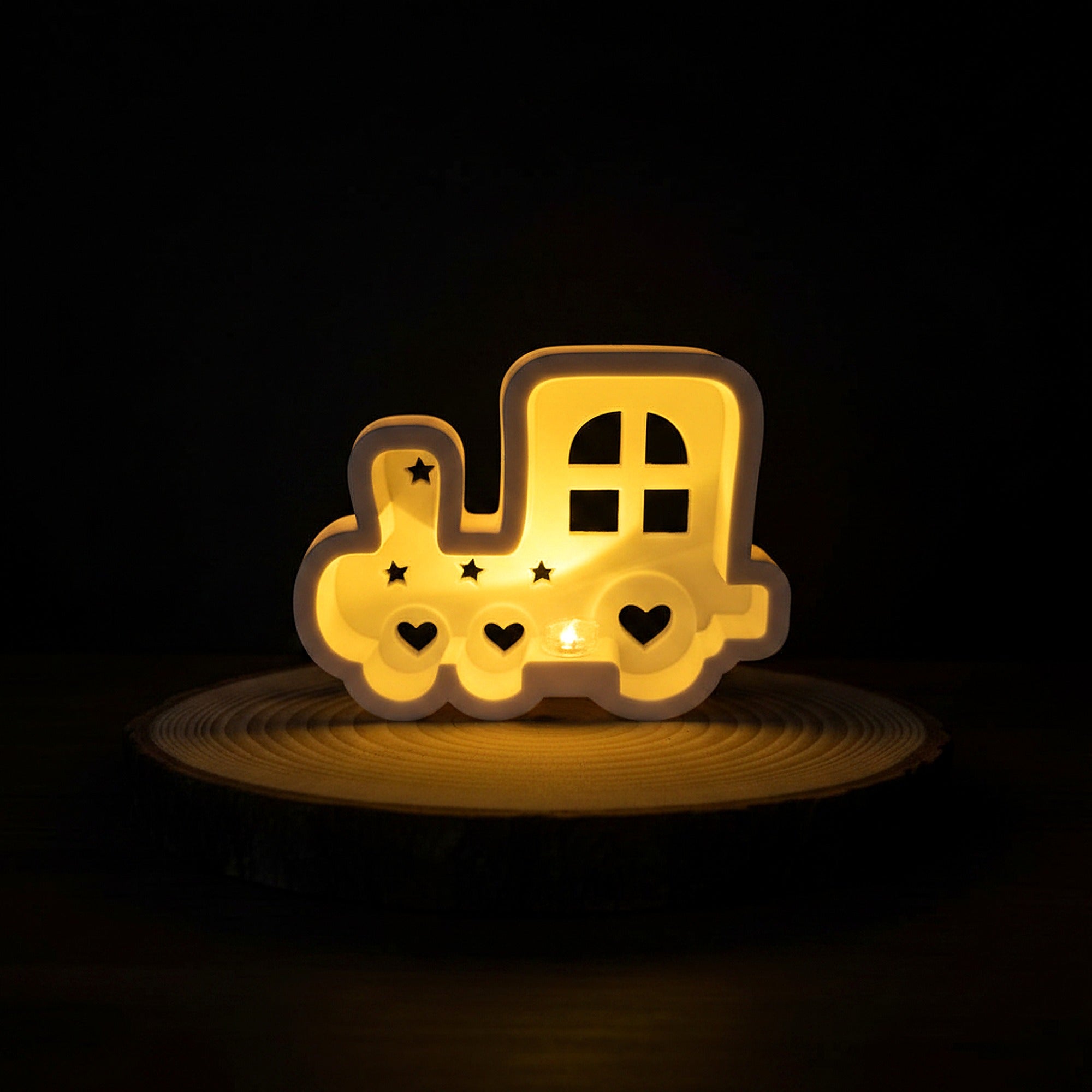 Lichter Lokomotive Gießform aus Silikon für liebevolle Geschenkdeko und kreative Deko-Ideen