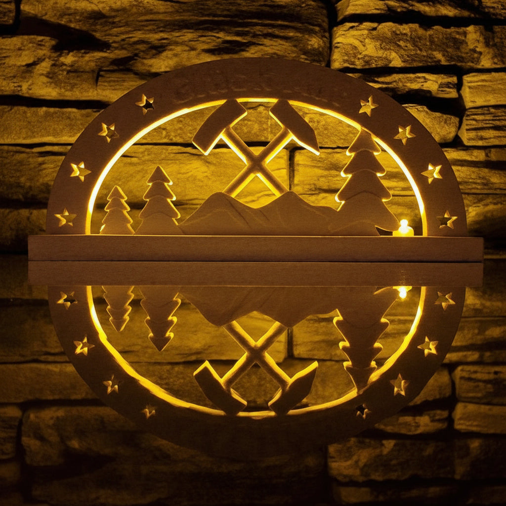 Lichterbogen Glück Auf Set Gießform aus Silikon für stimmungsvolle Weihnachtsdeko und kreative Geschenkideen