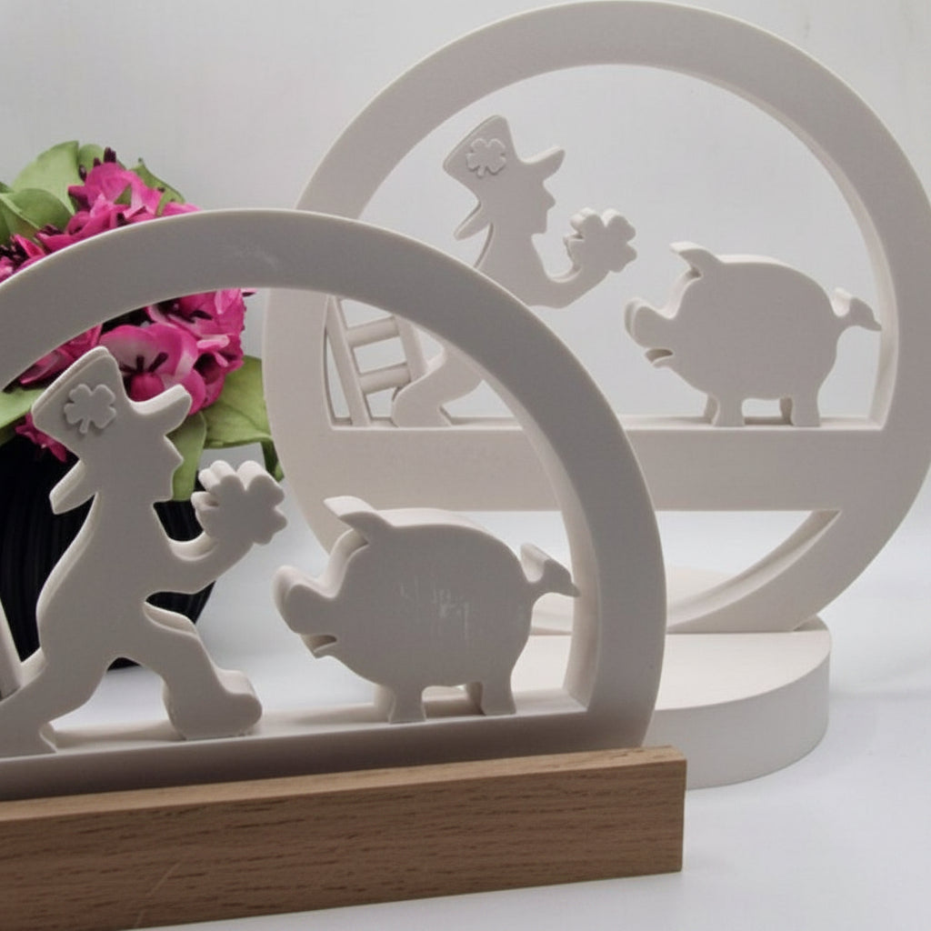 Loop Glück Gießform aus Silikon für liebevolle Geschenkdeko, Tischdeko und kreative Glücksbringer