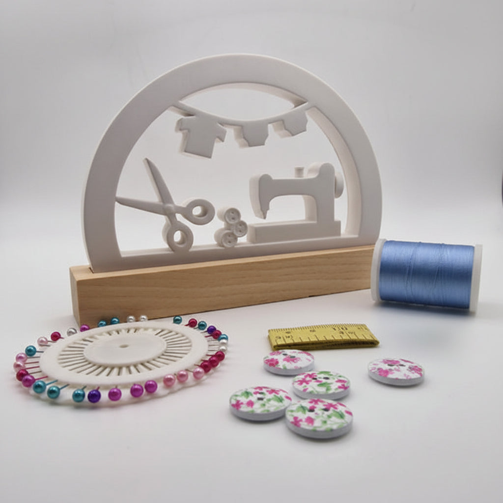 Loop Nähstube Gießform aus Silikon für liebevolle Geschenkdeko und kreative Deko-Ideen für Nähfans