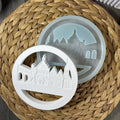 Loop Silikonform Skyline Herdecke für Raysin, Beton, Gips, Keramikpulver, Wachs und Resin – mit austauschbaren Einlegern für individuelle DIY-Dekoration.
