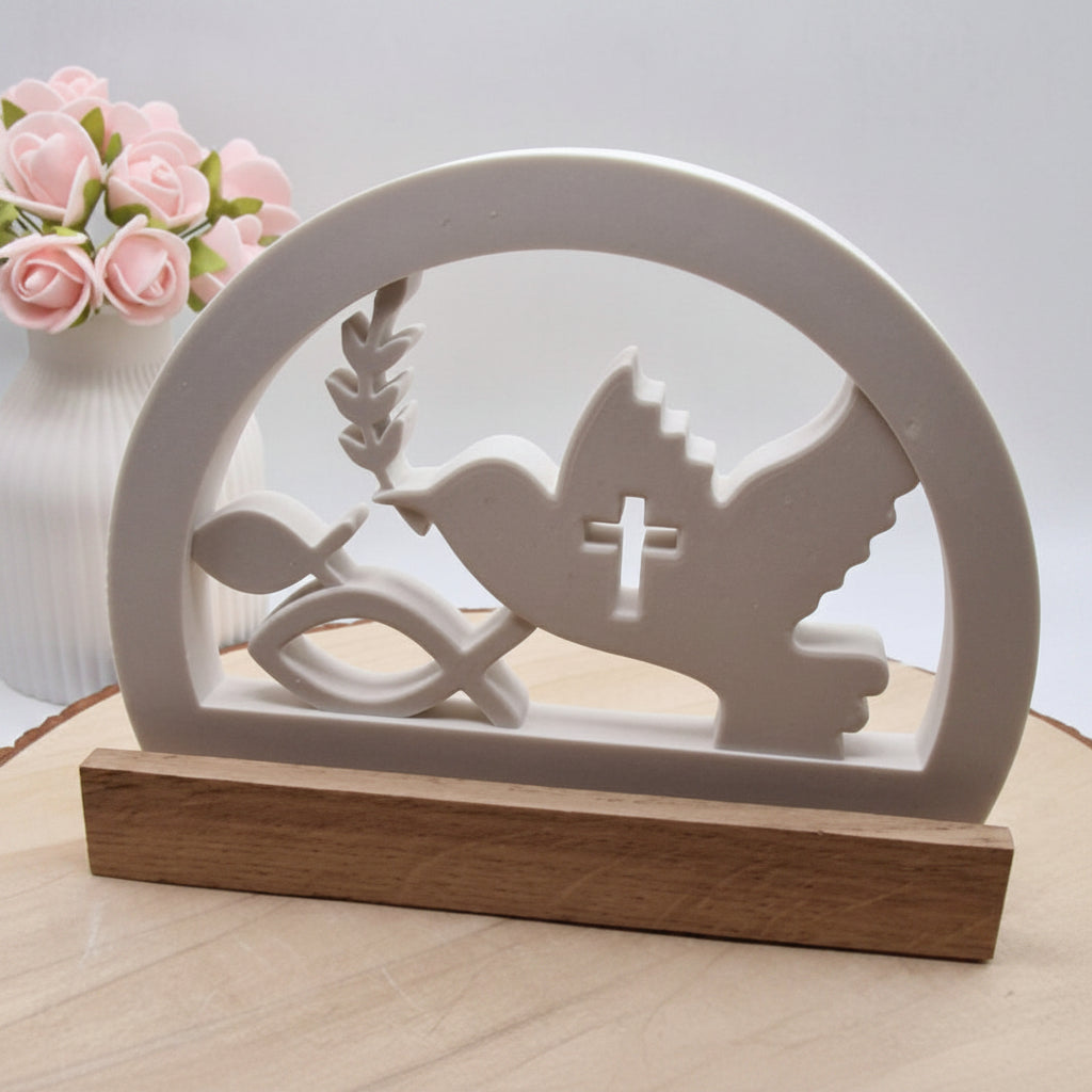 Loop Taufe Kommunion Konfirmation Silikonform für kreative Geschenkdeko, Tischdeko und religiöse DIY Projekte