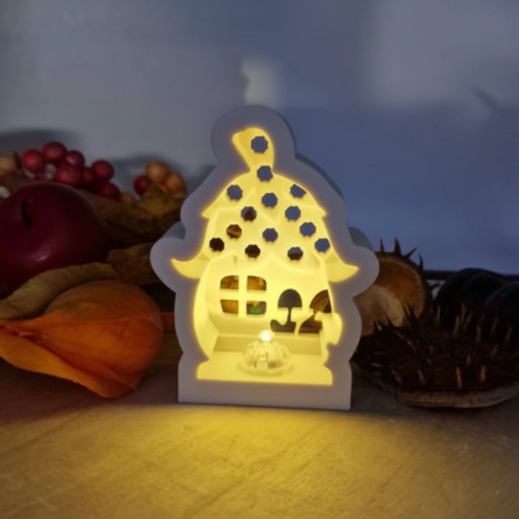Mini Lichterhaus Pilz Silikonform Gießform für liebevolle DIY Deko und stimmungsvolle Gießprojekte