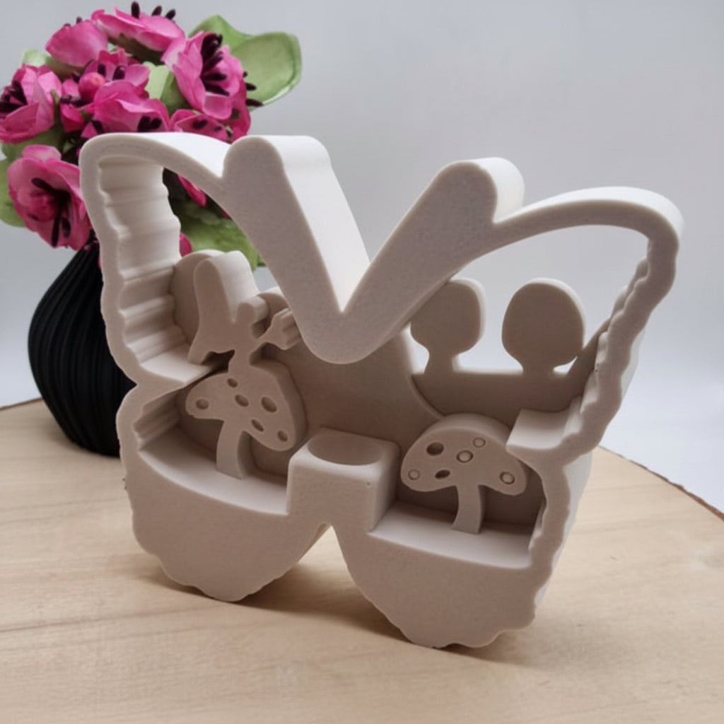 Schmetterling aus Raysin als elegante Dekoration für Tischdeko, Frühlingsdeko, Sommerdeko und selbstgemachte Geschenkideen