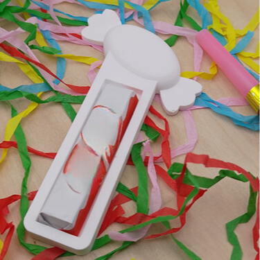 Schokoriegelhalter Bonbon aus Raysin als kreative Karnevalsdeko und originelle Geschenkidee