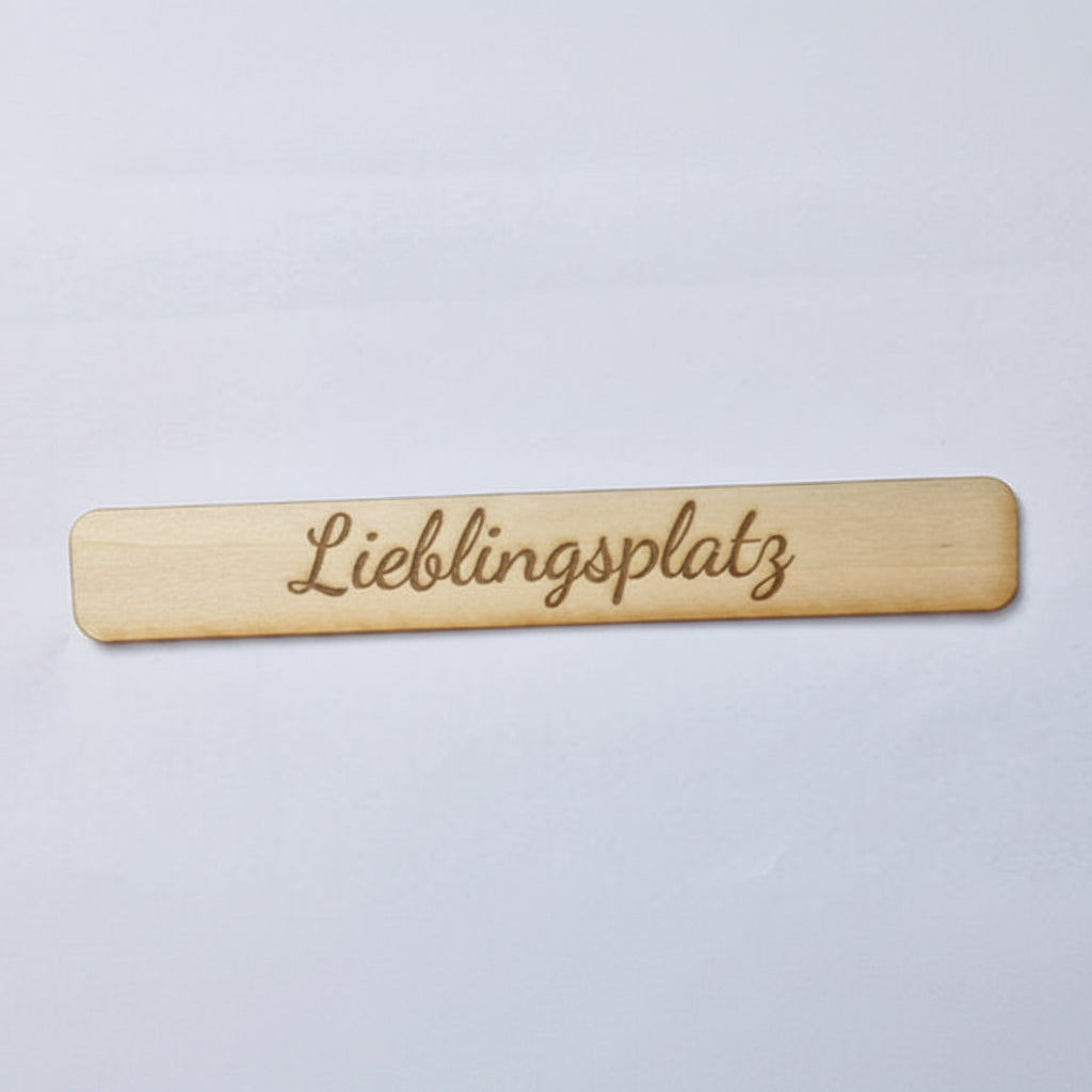 Holz Schriftzüge für Einschieber Dekoration aus 2 mm Holz für individuelle DIY Dekoideen