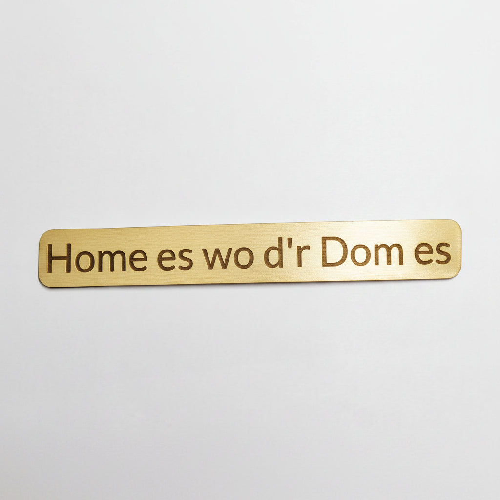 Schriftzug aus Holz für Einstecker Halterungen als dekoratives Element für kreative DIY Ideen