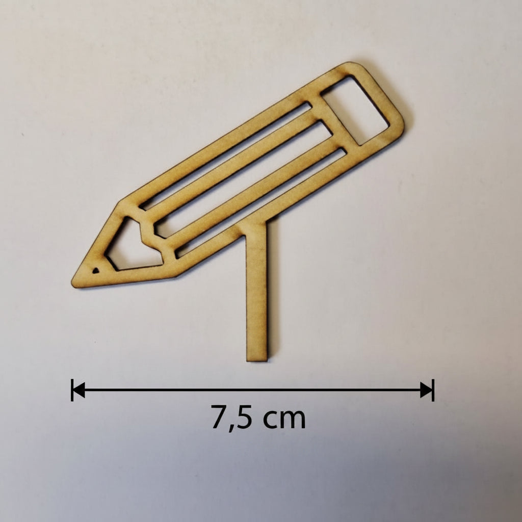 Laserschnitt Schule aus 2 mm Holz als Zubehör für Dekoteller, Geburtstagsteller und kreative Schuldekoration