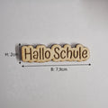Schule Schriftzüge aus 2 mm Holz als Laserschnitt für Stift Silikonformen, Einschulung, Schuldeko und kreative Bastelprojekte