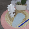 Silikonform Gießform 3D Blume zum Gießen von kreativer Frühlingsdeko aus Raysin, Beton oder Gips
