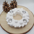Silikonform Adventskranz für Raysin, Beton, Gips und Keramikpulver – festliche Gießform für Weihnachtsdeko, Adventsdeko und kreative DIY Projekte zur Weihnachtszeit