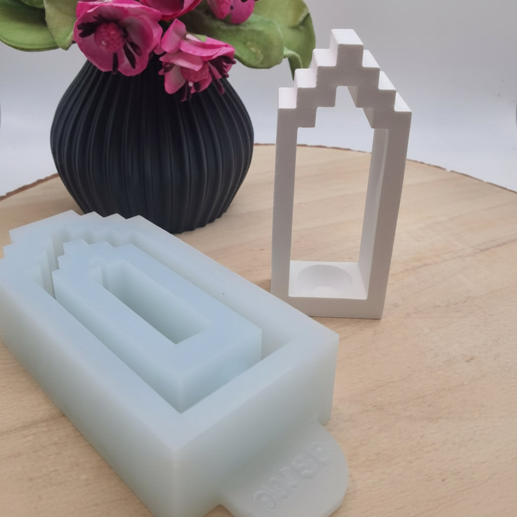 Silikonform Ballonlicht Haus Motiv Nr 1 für Raysin, Beton, Gips und Keramikpulver – dekorative Gießform für Hausdeko, Leuchtdeko und kreative DIY Projekte