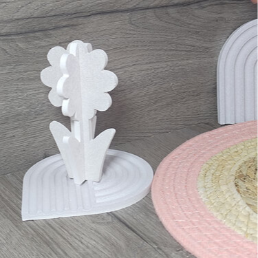 Silikonform 3D Blume als Dekoform zum Gießen mit Keramikpulver, Raysin oder Gips