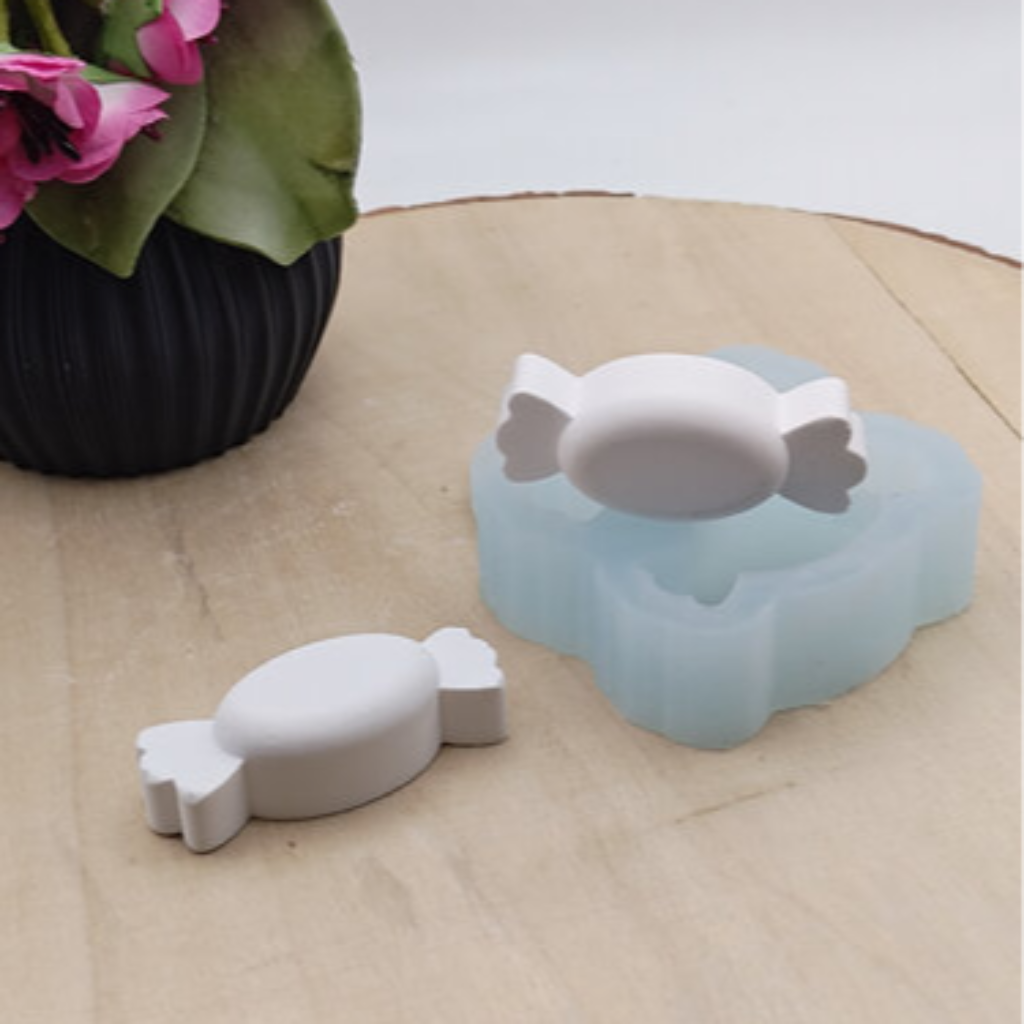 Silikonform Bonbon Mini für Raysin, Beton, Gips und Keramikpulver – kreative Gießform für Karneval Deko, Streudeko, Faschingsdeko und DIY Projekte