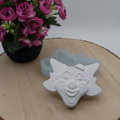 Silikonform Clown Gesicht für Raysin, Beton, Gips und Keramikpulver – kreative Gießform für Karneval Deko, Faschingsdeko, Clown Motive und DIY Projekte