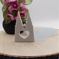 Silikonform Dom mit Herz Anhänger für Raysin, Beton, Gips und Keramikpulver – dekorative Gießform für Köln Deko, Geschenkanhänger, Christbaumschmuck und kreative DIY Projekte