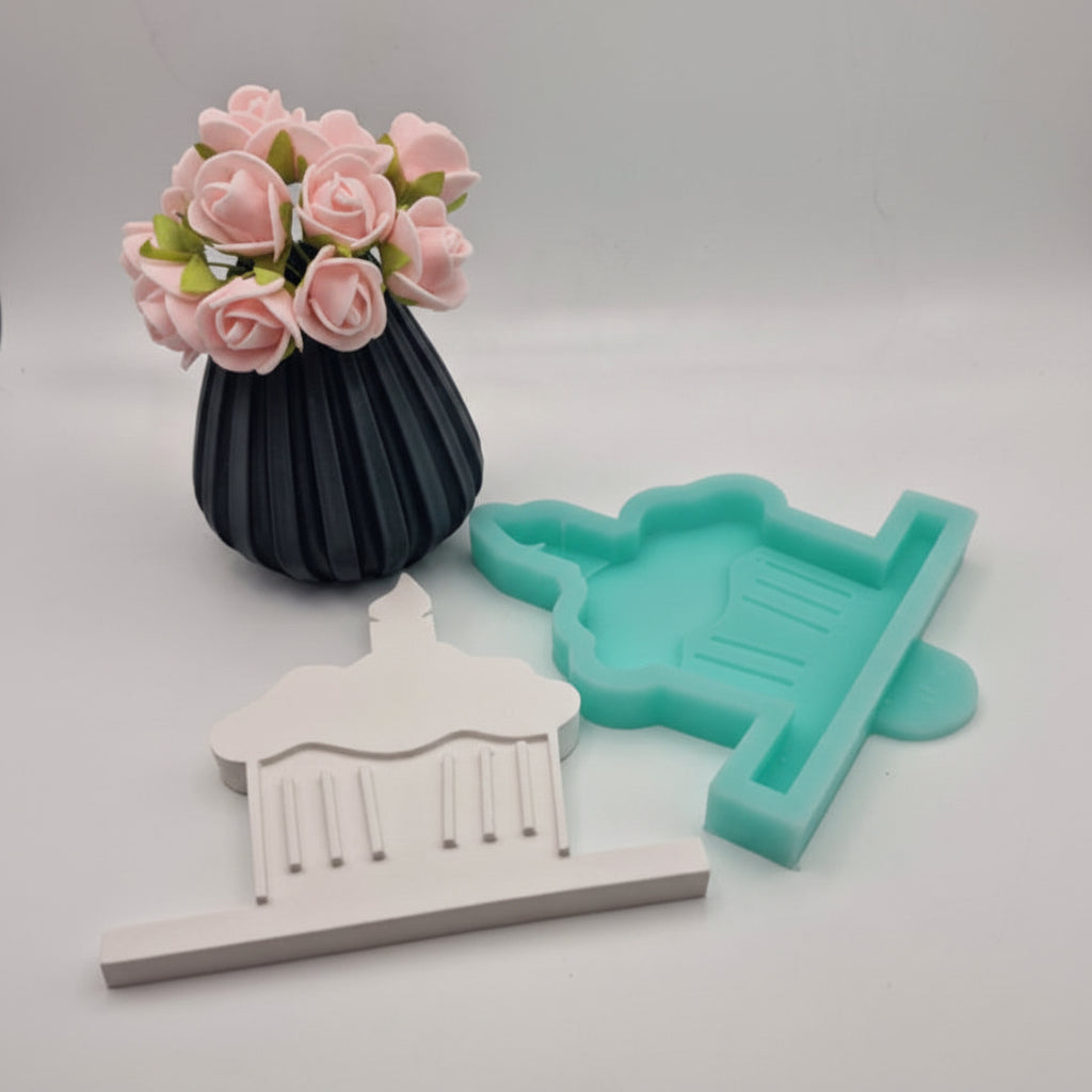 Silikonform Gießform Einschieber Cupcake zum Gießen von kreativer DIY Deko aus Raysin, Beton oder Gips