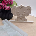 Silikonform Einschieber Elefant für Raysin, Beton, Gips und Keramikpulver – kreative Gießform für Tierdeko, Kinderzimmerdeko und dekorative Einschieber