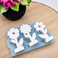 Silikonform Einstecker Blume Motiv Nr 1 für Raysin, Beton, Gips und Keramikpulver – dekorative Gießform für Blumenstecker, Frühlingsdeko und kreative DIY Projekte
