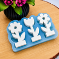 Silikonform Einstecker Blume Motiv Nr 2 für Raysin, Beton, Gips und Keramikpulver – dekorative Gießform für Blumenstecker, Frühlingsdeko und kreative DIY Projekte