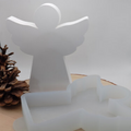 Silikonform Engel für Raysin, Beton, Gips und Keramikpulver – dekorative Gießform für Weihnachtsdeko, Schutzengel Deko und kreative DIY Projekte