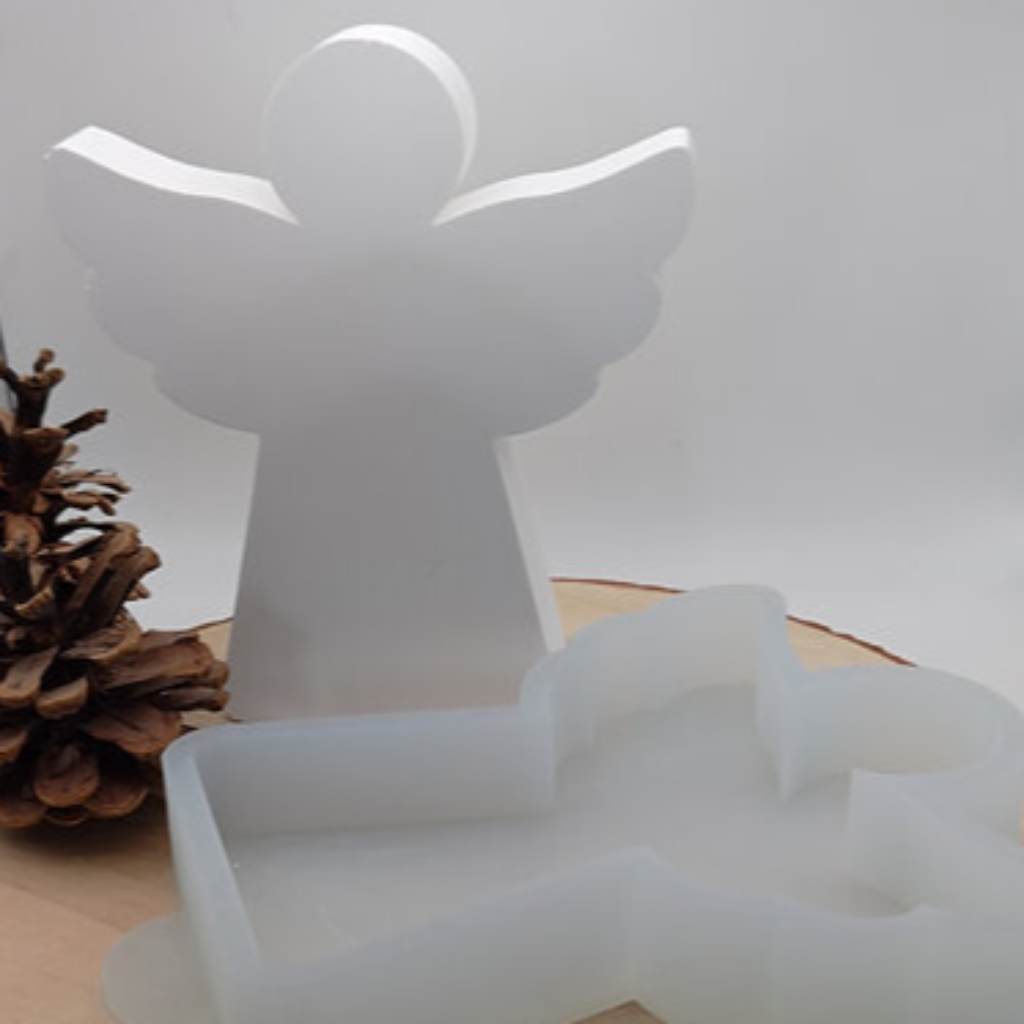 Silikonform Engel für Raysin, Beton, Gips und Keramikpulver – dekorative Gießform für Weihnachtsdeko, Schutzengel Deko und kreative DIY Projekte