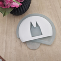 Silikonform Gießform Ballonlicht Schneekugel Köln Dom Vorderseite einzeln kaufen für DIY Gießen mit Raysin Beton Gips Keramikpulver und Resin Weihnachts Deko Köln