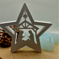 Silikonform Gießform Ballonlicht Stern Krippe kaufen für DIY Gießen mit Raysin Beton Gips Keramikpulver und Resin weihnachtliche Krippen Deko