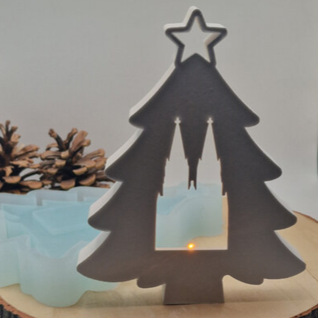 Silikonform Gießform Ballonlicht Tannenbaum Köln Dom kaufen für DIY Gießen mit Raysin Beton Gips Keramikpulver und Resin Weihnachts Deko Köln
