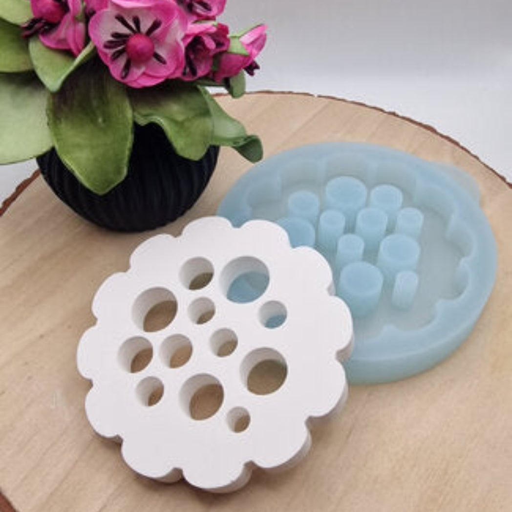 Silikonform Gießform Blumenretter Nr 2 kaufen für DIY Gießen mit Raysin Beton Gips Keramikpulver und Resin kreative Blumen Deko Geschenkidee