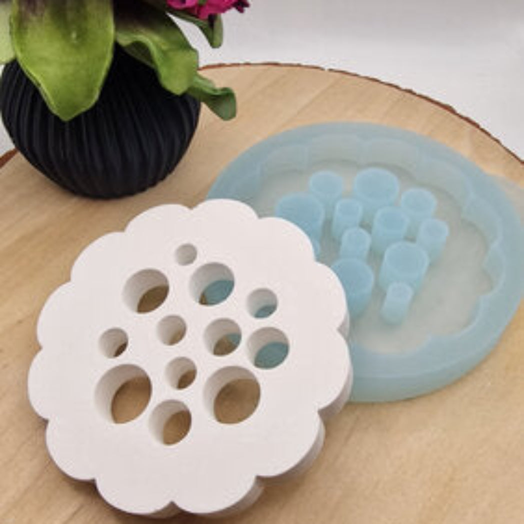 Silikonform Gießform Blumenretter Nr 3 kaufen für DIY Gießen mit Raysin Beton Gips Keramikpulver und Resin kreative Blumen Deko Geschenkidee