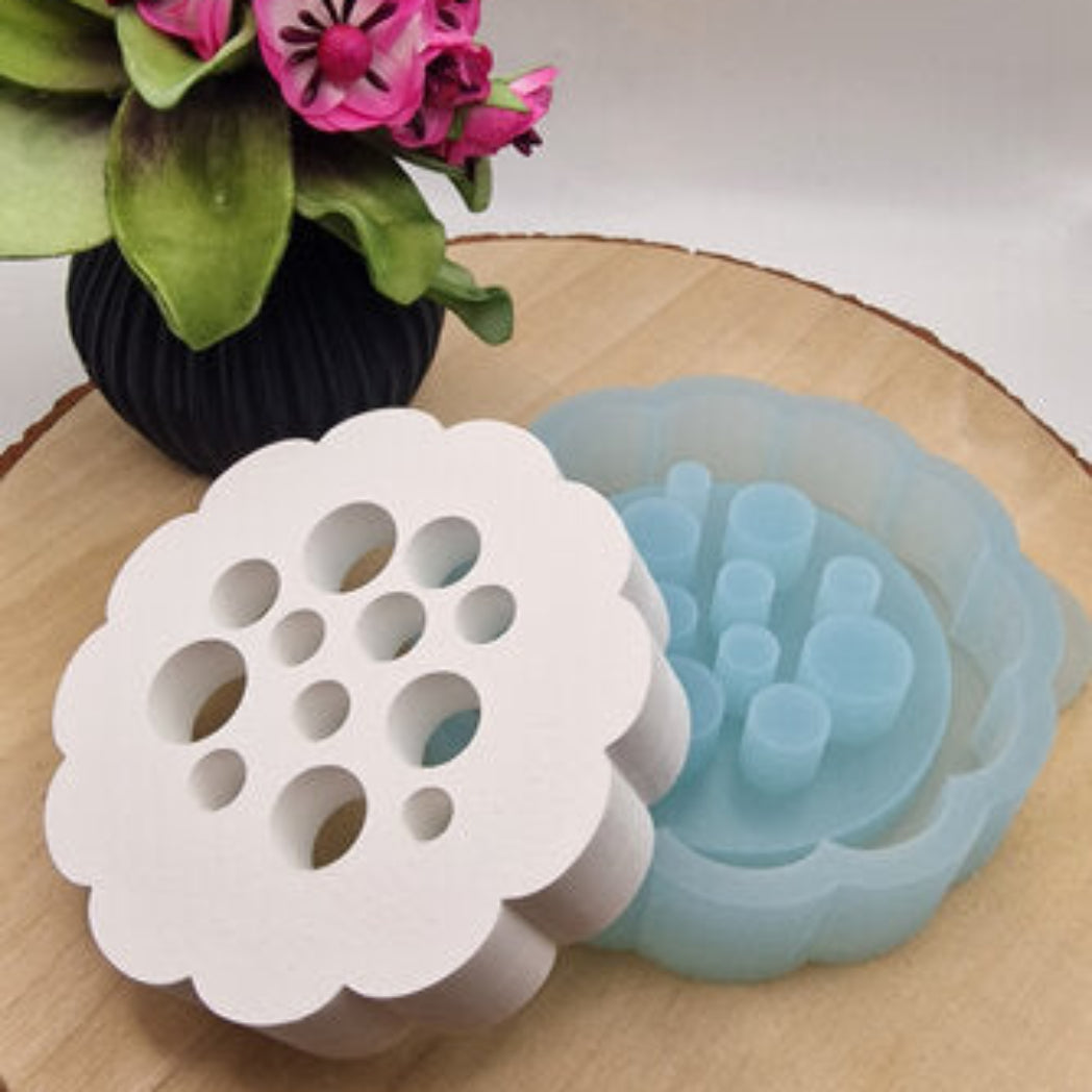 Silikonform Gießform Blumenretter Nr 4 kaufen für DIY Gießen mit Raysin Beton Gips Keramikpulver und Resin kreative Blumen Deko Geschenkidee
