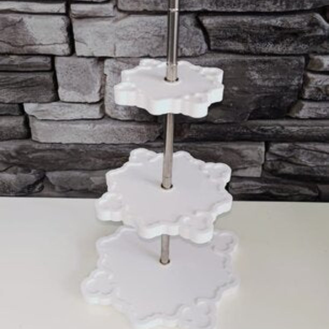 Silikonform Gießform Etagere Tablett 3-teilig kaufen für DIY Gießen mit Raysin Beton Gips Keramikpulver und Resin moderne Deko Etagere