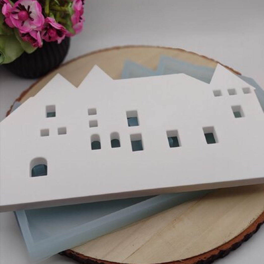 Silikonform Gießform Krefeld Burg Linn kaufen für DIY Gießen mit Raysin Beton Gips Keramikpulver und Resin historische Stadt Deko Burg Linn Krefeld