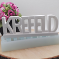 Silikonform Gießform Krefeld kaufen für DIY Gießen mit Raysin Beton Gips Keramikpulver und Resin moderne Stadt Deko Skyline Krefeld