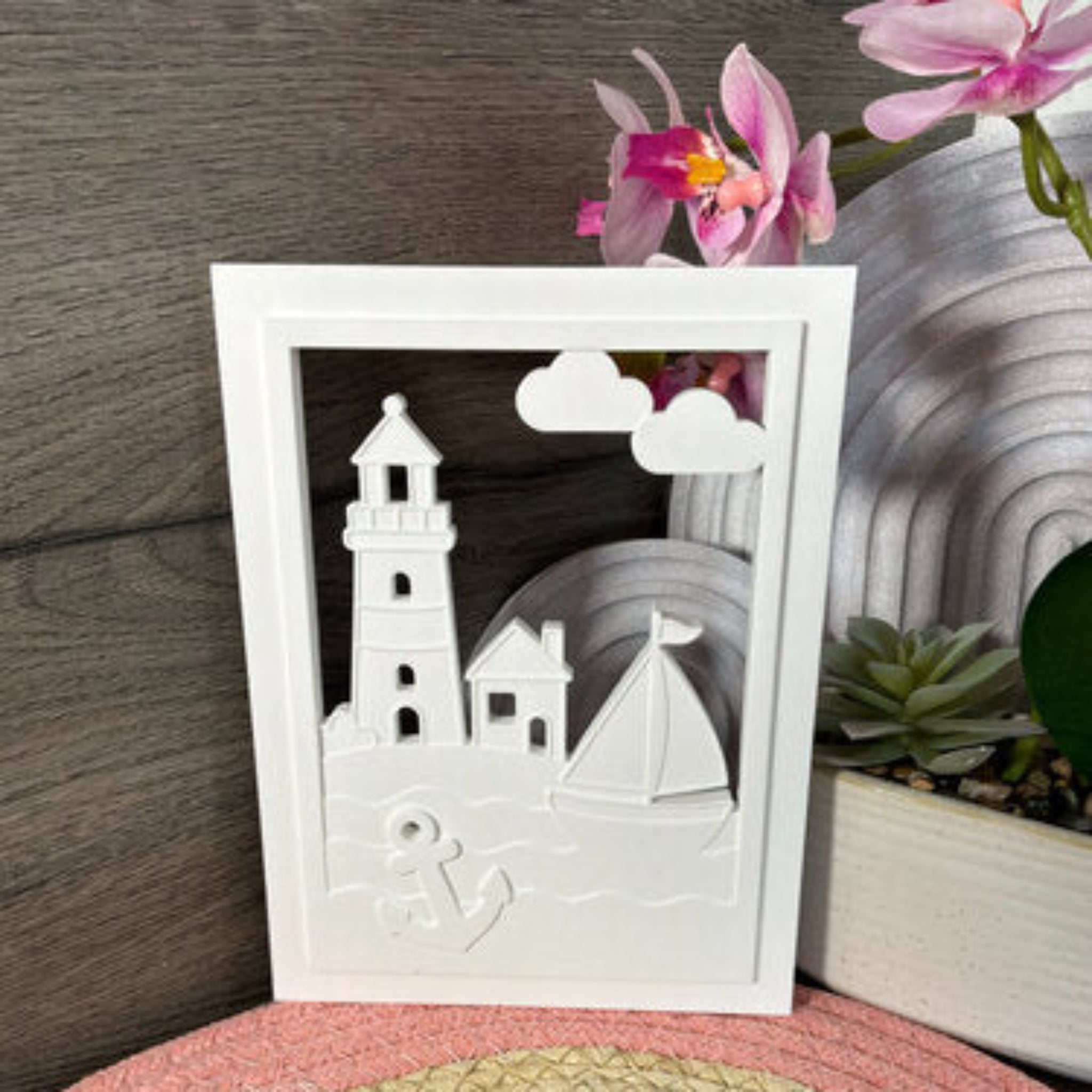 Gießform Laterne Leuchtturm aus Silikon für selbstgemachte Laternen, dekorative Lichtobjekte und kreative Gießprojekte mit Raysin, Beton oder Gips.